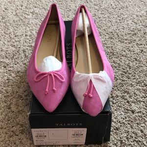 Talbots “Mira Ballet” Raspberry Ice Flats